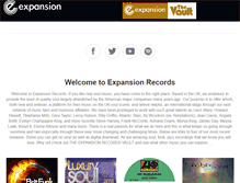 Tablet Screenshot of expansionrecords.com